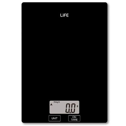 KITCHEN SCALE LIFE ACCURACY (221-0181) 5Kg BLACK GLASS